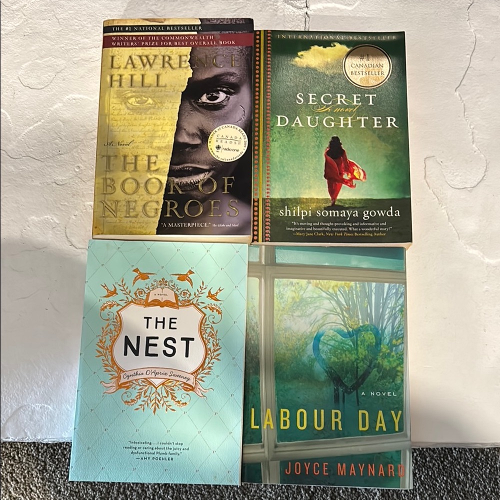 Book Collection: The Book of Negroes, Secret Daughter, The Nest, Labour Day